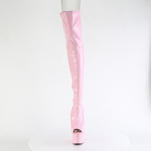 Rose 18 cm ADORE-3011HWR Hologram overknee boots peep toe