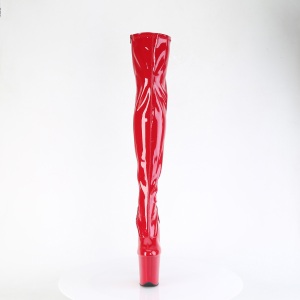 Rosso 20 cm FLAMINGO-3000 plateau suola stivali alti lunghi