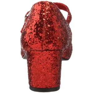 Rosso Scintillare 5 cm SCHOOLGIRL-50G Scarpe Dcollet Mary Jane