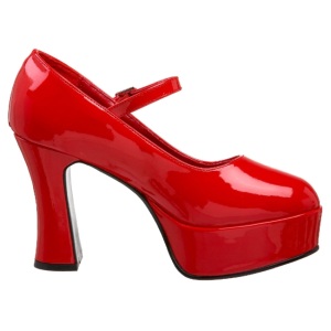 Rosso Vernice 11 cm MARYJANE-50 Mary Jane Plateau Scarpe Dcollet