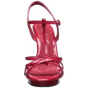 Rosso Vernice 12 cm FLAIR-420 Sandali Donna con Tacco