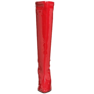 Rosso Vernice 13 cm SEDUCE-2000 Stivali Donna da Uomo