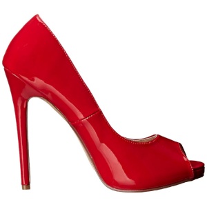 Rosso Vernice 13 cm SEXY-42 Scarpe Dcollet Classico Donna