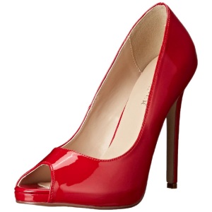 Rosso Vernice 13 cm SEXY-42 Scarpe Dcollet Classico Donna