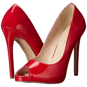 Rosso Vernice 13 cm SEXY-42 Scarpe Dcollet Classico Donna