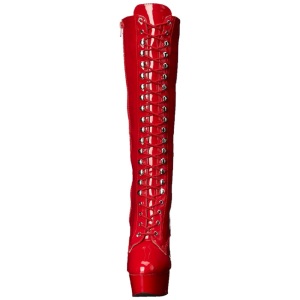 Rosso Vernice 15,5 cm DELIGHT-2023 Plateau Stivali Donna