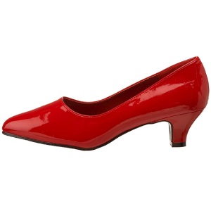 Rosso Vernice 5 cm FAB-420W scarpe dcollet con tacchi bassi