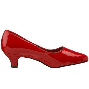 Rosso Vernice 5 cm FAB-420W scarpe dcollet con tacchi bassi