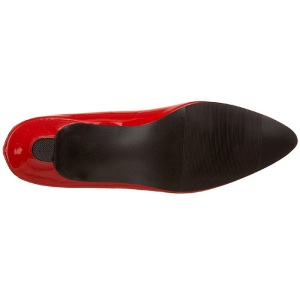 Rosso Vernice 5 cm FAB-420W scarpe dcollet con tacchi bassi