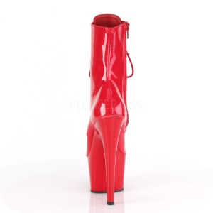 Rosso Verniciata 18 cm ADORE-1020 stivaletti con plateau donna