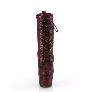 Rosso modello di serpente 18 cm 1040SPF stivaletti exotic pole dance