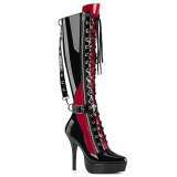 Shiny 13,5 cm high heels platform pleaser boots