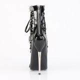 Stivaletti punta farfallino con 16 cm tacchi a stiletto metallo da donna