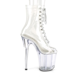 Transparent 20 cm FLAMINGO-1020C Exotic pole dance boots