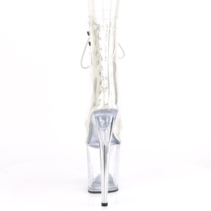 Transparent 20 cm FLAMINGO-1021C Exotic pole dance boots