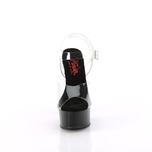 Trasparente 15 cm GLEAM-608 scarpe con tacchi da pole dance