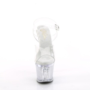 Trasparente 18 cm FLASHDANCE-708SPEC sandali donna da lampadina LED