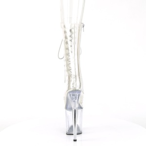 Trasparente 20 cm FLAMINGO-1050C stivali tacco piattaforma exotic pole