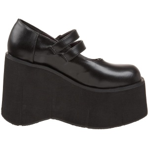 Vegan 11,5 cm DemoniaCult KERA-08 gothic platform mary jane pumps