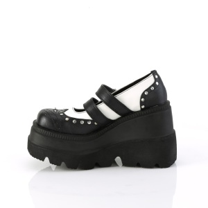 Vegan 11,5 cm SHAKER-27 alternative shoes platform black