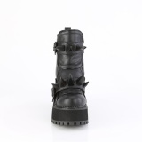 Vegan 12 cm ASSAULT-72 alternative womens boots cleated platform in black