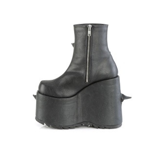 Vegan 18 cm SLAY-77 alternative ankle boots platform black