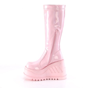 Vegan rose 12 cm STOMP-200 cyberpunk platform wedges boots