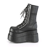 Vegano 11,5 cm BEAR-265 emo stivaletti donna platform a livelli con lacci