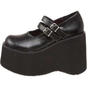 Vegano 11,5 cm DemoniaCult KERA-08 scarpe dcollet mary jane plateau