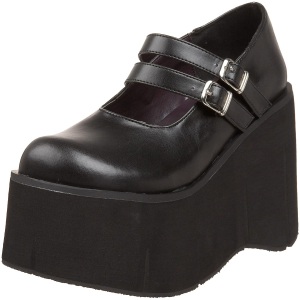 Vegano 11,5 cm DemoniaCult KERA-08 scarpe dcollet mary jane plateau