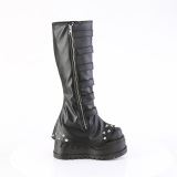 Vegano 12 cm STOMP-223 stivali cyberpunk zeppe altissime con fibbia