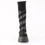 Vegano 12 cm STOMP-228 stivali cyberpunk zeppe altissime con fibbia