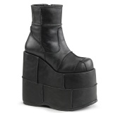 Vegano 18 cm STACK-201 stivaletti alla caviglia uomo boots plateau estremo