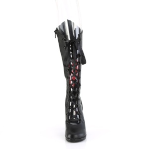 Vegano 9,5 cm GLAM-243 demoniacult stivali alternative nere