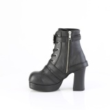 Vegano 9,5 cm GOTHIKA-66 emo chunky stivaletti donna platform con fibbia