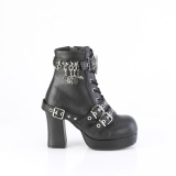 Vegano 9,5 cm GOTHIKA-66 emo chunky stivaletti donna platform con fibbia