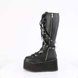 Vegano 9 cm DAMNED-220 platform stivali al ginocchio donna con lacci