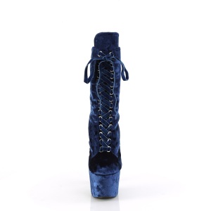 Velluto 18 cm ADORE-1045VEL poledance stivaletti tacchi blu + protettivo