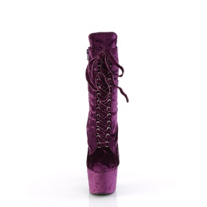 Velluto 18 cm ADORE-1045VEL poledance stivaletti tacchi porpora + protettivo