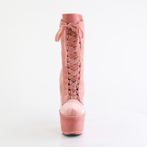 Velluto 18 cm ADORE-1045VEL poledance stivaletti tacchi rosa + protettivo