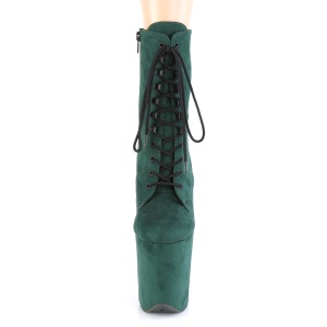 Verde faux suede 20 cm FLAMINGO-1020FS2 stivaletti da pole dance