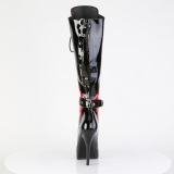 Vernice 13,5 cm high heels stivali pleaser con plateau