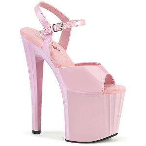 Verniciata 19 cm ENCHANT-709 rosa scarpe pleaser con tacchi alti