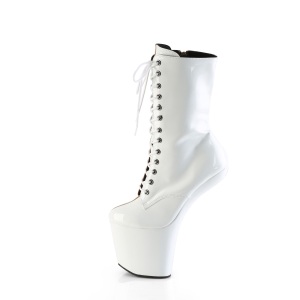 Verniciata 20 cm CRAZE-1040TT Heelless stivaletti pony alto pleaser marrone