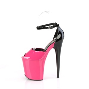 Verniciata 20 cm FLAMINGO-868 pink scarpe pleaser con tacchi alti