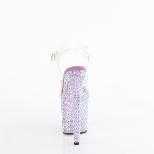 Viola 20 cm 808RRS scarpe tacco alto pole dance e strass plateau