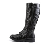 WALKER-130 black captain boots cosplay halloween mens boots