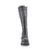 Wedge 11,5 cm SHAKER-225 knee high women boots platform with buckles