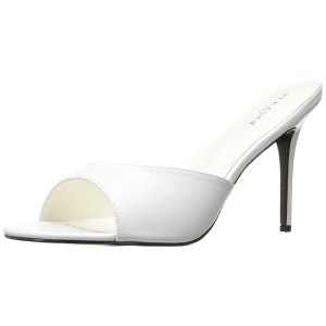 White 10 cm CLASSIQUE-01 womens mules shoes