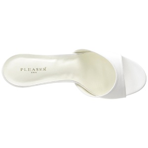 White 10 cm CLASSIQUE-01 womens mules shoes